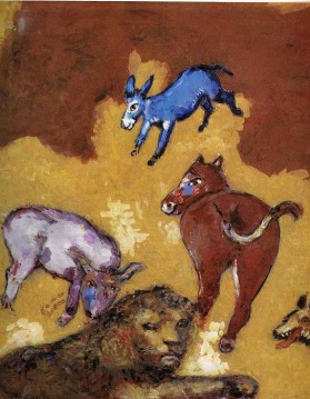 The Lion Grown Old contemporary Marc Chagall Oil Paintings